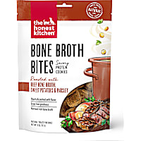 The Honest Kitchen Bone Broth Bites: Roasted with Beef Bone Broth, Sweet Potatoes & Parsley Dog Treats