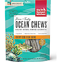 The Honest Kitchen Ocean Chews Crispy Cod Fish Skins Dog Treats