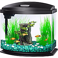 Aqueon Black 5 Gallon LED MiniBow SmartClean Kit