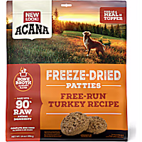 ACANA Topper Free-Run Turkey Recipe Patties Grain-Free High Protein Freeze Dried Dog Food