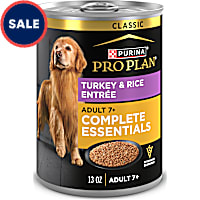 Purina Pro Plan 7 Plus Turkey and Rice Entree Classic for Senior Adult Wet Dog Food