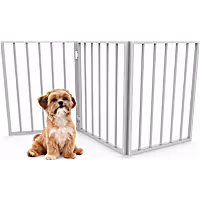 Pet Adobe White Freestanding Pet Gate