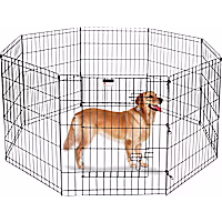 Pet Adobe Metal 8 Panel Folding Metal Pet Playpen