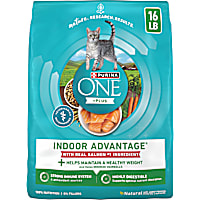 Purina ONE Natural Low Fat Plus Indoor Advantage With Real Salmon Indoor Dry Weight Control High Protein Cat Food