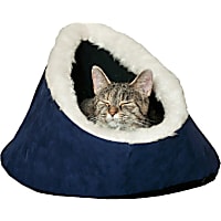 Pet Adobe Blue Feline Comfort Cavern Cat Bed