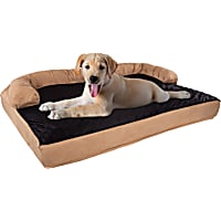 Pet Adobe Black Orthopedic Memory Foam Pet Bed