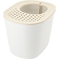 Richell Paw Trax Top Entry White Cat Litter Box