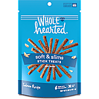 WholeHearted Grain Free Soft and Chewy Salmon Recipe Dog Stick Treats
