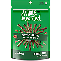 WholeHearted Grain Free Soft and Chewy Lamb Recipe Dog Stick Treats