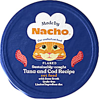 Made by Nacho Grain-Free Sustainably Caught Diced Tuna & Cod Recipe with Bone Broth Cat Food