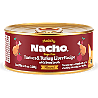Made by Nacho Cage-Free Minced Turkey & Turkey Liver Recipe with Bone Broth Wet Cat Food