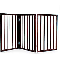 Primetime Petz Perfect Pup Freestanding Walnut Pet Gate