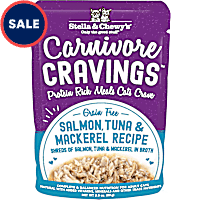 Stella & Chewy's Carnivore Cravings Protein Rich Meal or Topper Salmon, Tuna & Mackerel Recipe Wet Cat Food