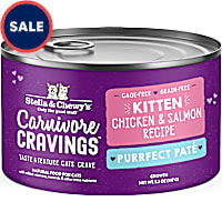 Stella & Chewy's Carnivore Cravings Purrfect Pate Cage-Free Chicken & Salmon Kitten Recipe Wet Cat Food