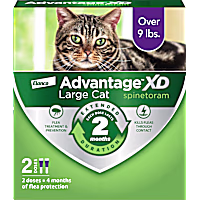 Advantage XD 2-Topical Doses, 2-Months of Protection Per Dose Flea Prevention & Treatment For Large Cats over 9 lbs.