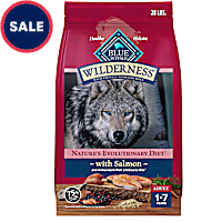 Blue Buffalo Wilderness Natural High-Protein Salmon Recipe Dry Food for Adult Dogs