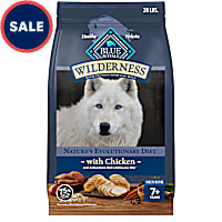 Blue Buffalo Wilderness High-Protein Chicken Recipe Natural Dry Food for Senior Dogs