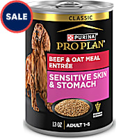Purina Pro Plan Sensitive Skin and Stomach Beef and Oat Meal Entree Classic Wet Dog Food Pate