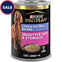Purina Pro Plan Sensitive Skin and Stomach Lamb and Oat Meal Entree Classic Wet Dog Food Pate