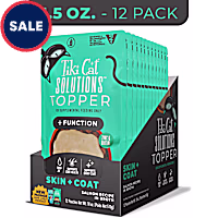 Tiki Cat Solutions Topper, Skin + Coat, Salmon Recipe in Broth for Cats