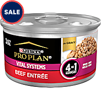 Purina Pro Plan Specialized Vital Systems Beef Entree in Gravy 4-in-1 Support Wet Cat Food
