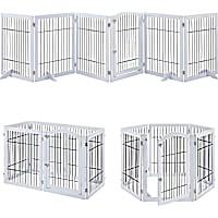 Unipaws Extra Wide 6 Panels Dog Gate, 144" W X 31.5" H