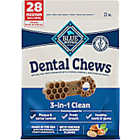 Blue Buffalo Chicken & Spearmint Dental Chews Medium Natural Dog Treats
