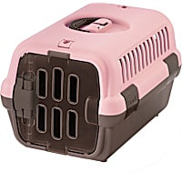 Richell Pink Brown Pet Travel Carrier
