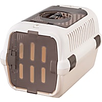 Richell White/Brown Double Door Pet Carrier