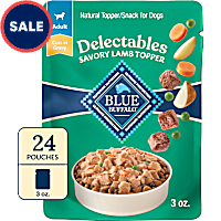 Blue Buffalo Delectables Natural Lamb Dinner Wet Dog Food Topper