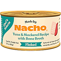 Made by Nacho Chef's Selects High Protein, Grain-Free Flaked Tuna & Mackerel All Life Stages Wet Cat Food