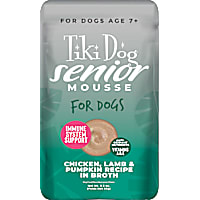 Tiki Dog Senior Mousse Chicken, Lamb & Pumpkin Recipe Wet Dog Food