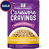 Stella & Chewy's Carnivore Cravings Morsels'N'Gravy Chicken & Chicken Liver Recipe Cat Food