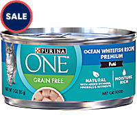Purina ONE Natural High Protein Grain Free Ocean Whitefish Recipe Pate Wet Cat Food