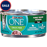 Purina ONE Natural High Protein Grain Free Turkey Recipe Pate Wet Cat Food