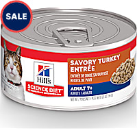 Hill's Science Diet Senior 7+ Savory Turkey Entree Canned Wet Cat Food