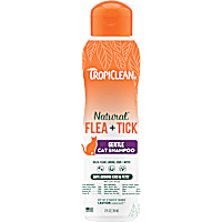 TropiClean Natural* Flea + Tick Cat Shampoo