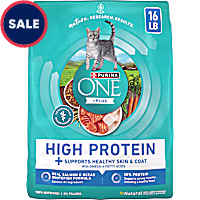 Purina ONE Dry Salmon & Ocean Whitefish Cat Skin & Coat Health Formula Plus High Protein Cat Food