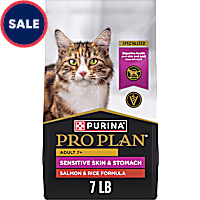 Purina Pro Plan Sensitive Skin & Stomach Salmon & Rice Formula Adult 7-plus Dry Cat Food