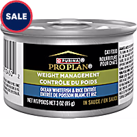 Purina Pro Plan Adult Weight Management Ocean Whitefish and Rice Entree in Sauce High Protein Wet Cat Food
