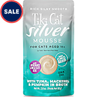 Tiki Cat Silver Tuna, Mackerel & Pumpkin in Broth Mousse Wet Cat Food
