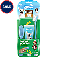 TropiClean Fresh Breath Enticers Peanut Butter & Honey Oral Care Kit for Dogs