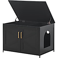 UniPaws Cat Litter Box Enclosure with Top Opening, 30" W X 21" D X 21" H