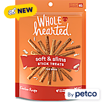 WholeHearted Grain Free Soft and Chewy Chicken Recipe Dog Treat Sticks