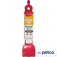 EveryYay Red Squeezable Cat Treat Dispenser Spoon