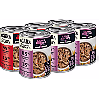 ACANA Premium Chunks in Bone Broth Grain-free Beef + Lamb Recipes Wet Dog Food Variety Pack