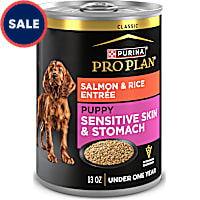 Purina Pro Plan Puppy Classic Sensitive Stomach and Skin with Salmon and Rice Entree Wet Dog Food