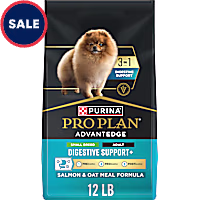 Purina Pro Plan AdvantEDGE Digestive Support Plus Small Breed Salmon & Oat Meal Formula Adult Dry Dog Food