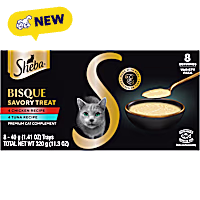 Sheba Selections Bisques Toppers Chicken and Tuna Recipes Lickable Cat Treats & Cat Food