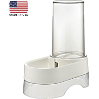 Richell White Elevated Gravity Pet Water Dispenser